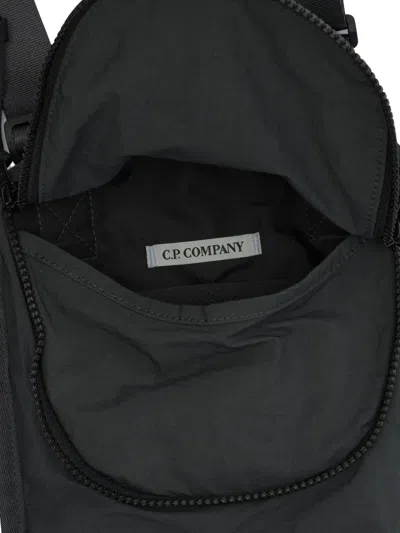 C.p. Company C.p.company Plain Paper Touch Shoulder Bag In Black