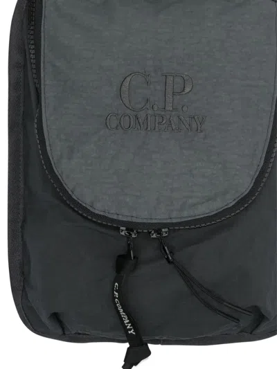 C.p. Company C.p.company Plain Paper Touch Shoulder Bag In Black