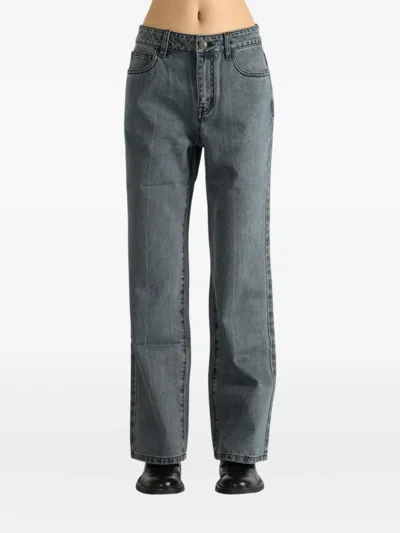 Atelier New York Washed-effect Jeans In Blue