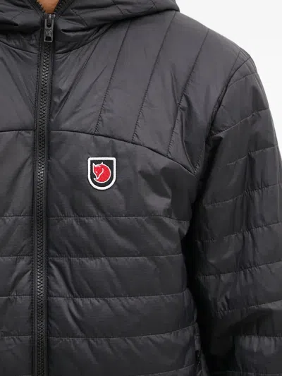 Fjall Raven Zip-up Hooded Jacket In Black