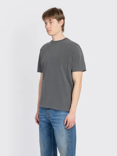 Our Legacy Mens Worn Black Boxy Short-sleeve Cotton-jersey T-shirt In Gray
