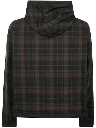 Our Legacy Check Pattern Jacket With Hood And Pockets In Multi