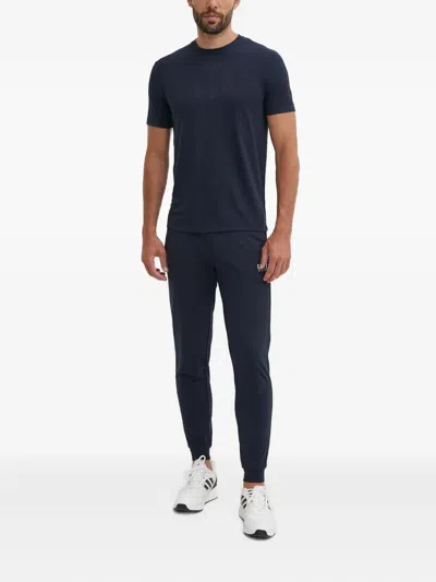 Ea7 Logo T-shirt In Blue