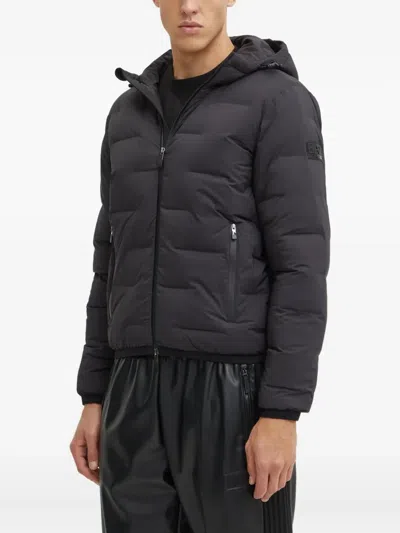 Ea7 Logo-patch Jacket In Black