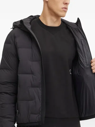 Ea7 Logo-patch Jacket In Black