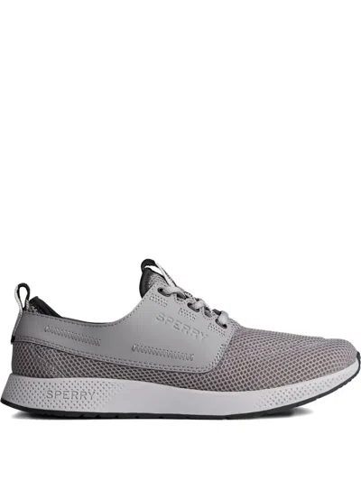 Sperry 7 Seas Three-eyelet Mesh Sneakers In Gray
