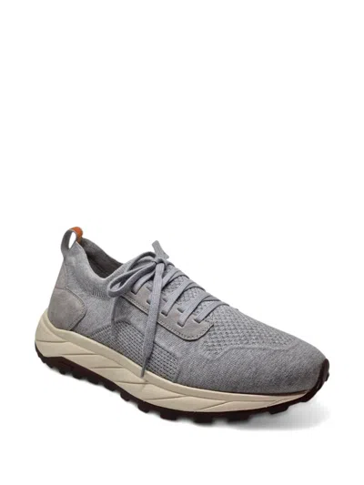 Henderson Baracco Panelled Sneakers In Gray