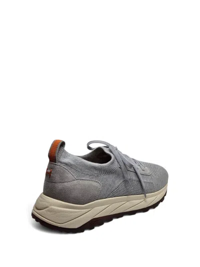 Henderson Baracco Panelled Sneakers In Gray