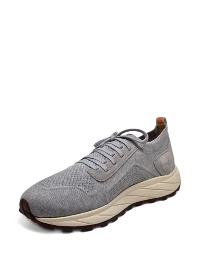 Henderson Baracco Panelled Sneakers In Gray