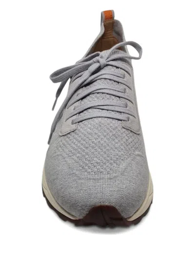 Henderson Baracco Panelled Sneakers In Gray