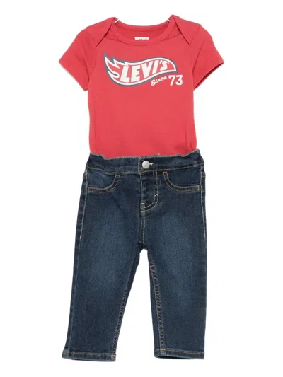 Levi's Colour-block Tracksuit In Red