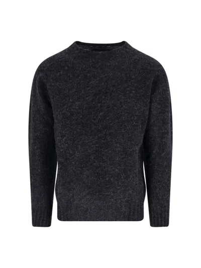 Howlin' Soft Texture Crew Neck Long Sleeve Sweater In Black