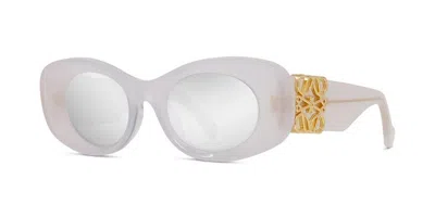Loewe Maxi Anagram Sunglasses In White