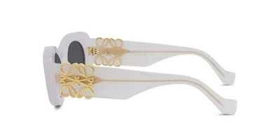 Loewe Maxi Anagram Sunglasses In White