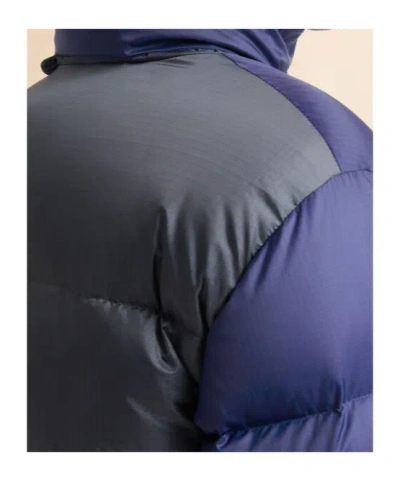 Marni Dark Blue Ripstop Nylon Down Jacket In Blue