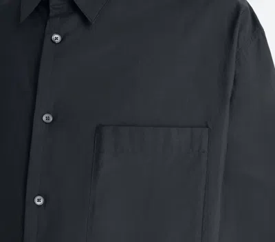 Lemaire Long Sleeve Shirt In Black