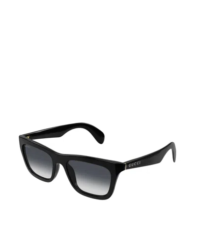 Gucci Eyewear Rectangular Frame Sunglasses In Black