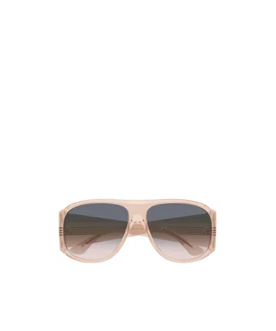 Chloé 60mm Gradient Navigator Sunglasses In Pink