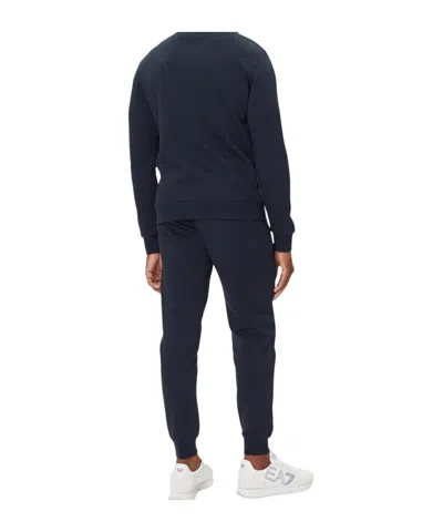 Ea7 Long-sleeved Sportswear Suit In Black