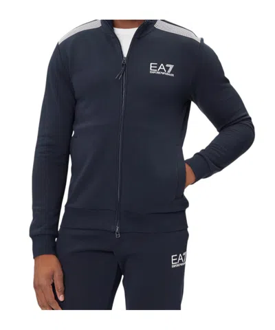 Ea7 Long-sleeved Sportswear Suit In Black