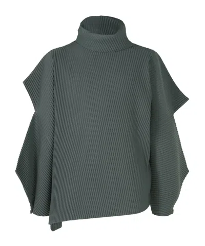 Issey Miyake Angular Stone Jumper In Green