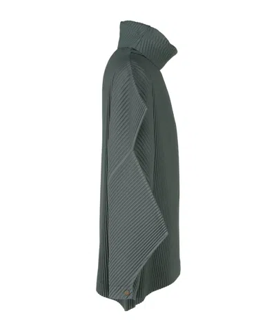 Issey Miyake Angular Stone Jumper In Green