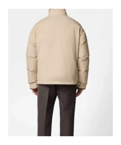 Tod's Down Jacket In Technical Cotton In Brown