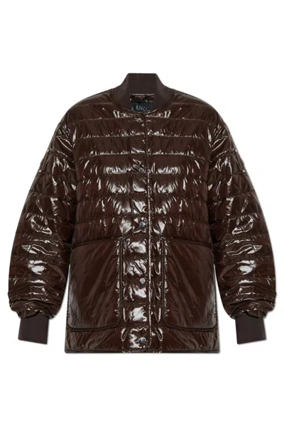 Moose Knuckles Long-sleeved Cotton Jacket In Brown