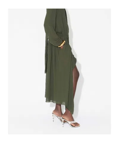 Alaïa Infradito Thong Mules In Elaphe In Multi