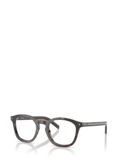 Prada Round-frame Tortoiseshell Glasses In Brown