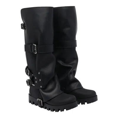 Dolce & Gabbana Dolce&gabbana Women Buckle Boots In Black