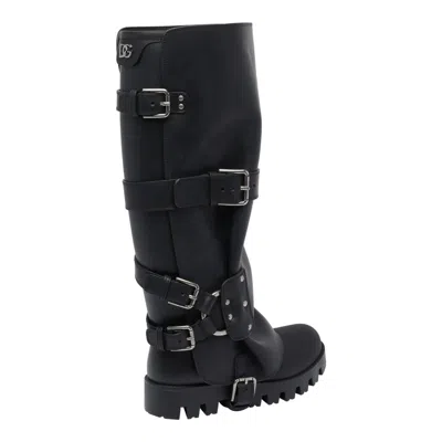 Dolce & Gabbana Dolce&gabbana Women Buckle Boots In Black