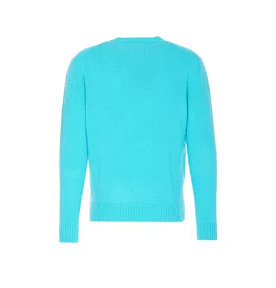 Seven Gauge Crew-neck Long-sleeves Sweater In Blue