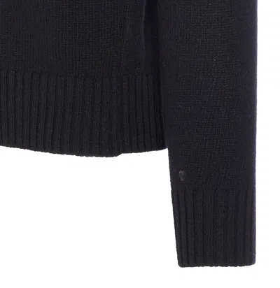 Seven Gauge Turtleneck Jumper In Black