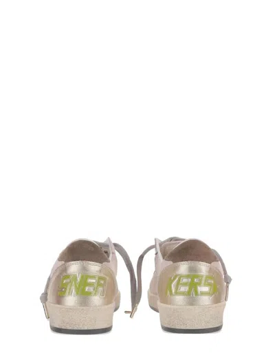 Golden Goose Ballstar Suede Upper Toe Tongue Heel And Spur Leather Star Sneakers Multicolor In Neutral