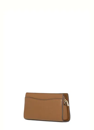 Michael Kors Hamilton Small Leather Convertible Crossbody In Brown