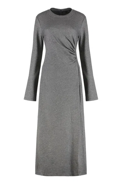 Weekend Max Mara Deans Dress In Viscose In Gray