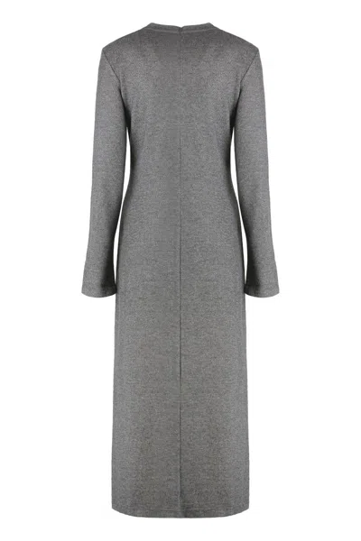 Weekend Max Mara Deans Dress In Viscose In Gray