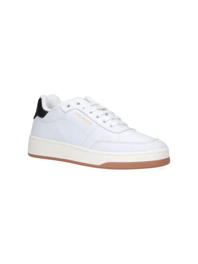 Saint Laurent Sl61 Leather Sneaker In White