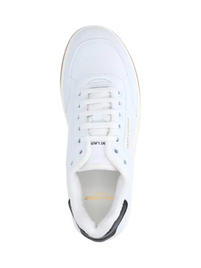 Saint Laurent Sl61 Leather Sneaker In White