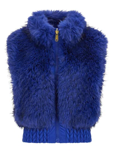 Goldbergh Dahlia Reversible Gilet In Blue