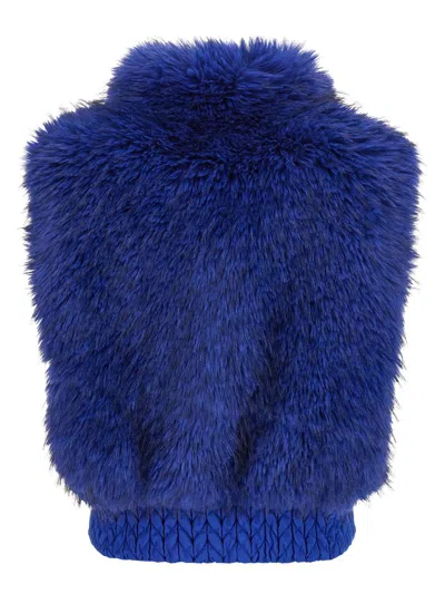 Goldbergh Dahlia Reversible Gilet In Blue