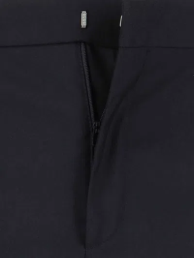 Gucci Drawstring Wool Blend Pants In Black