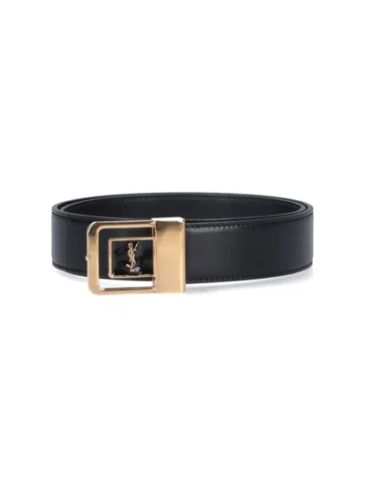 Saint Laurent Belt La 66 In Black
