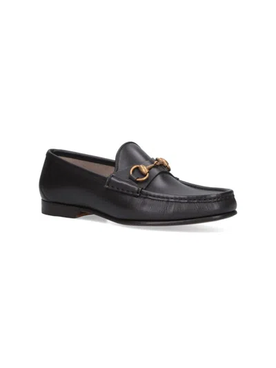 Gucci Men Horsebit 1953 Leather Loafer In Brown