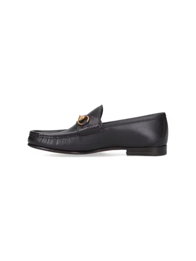 Gucci Men Horsebit 1953 Leather Loafer In Brown