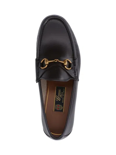 Gucci Men Horsebit 1953 Leather Loafer In Brown