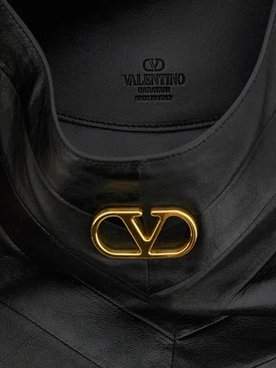 Valentino Womens Nero Hoboho Medium Leather Shoulder Bag In Black