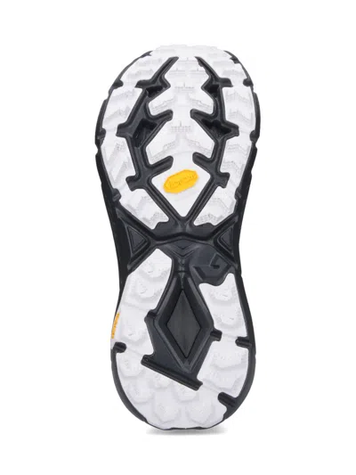 Hoka Mafate Speed 4 Lite Black Low Top Sneakers With Mesh Panels In Tech Fabric Unisex In Black