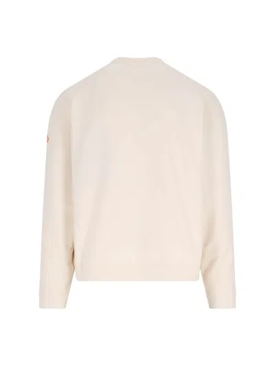 Moncler Genius Cotton Sweatshirt In Neutral